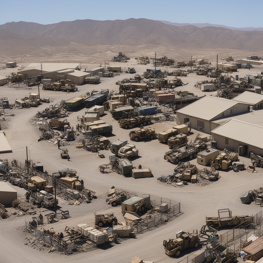 AI-generated illustration of Marine Corps Logistics Base Barstow