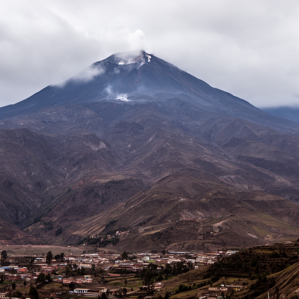 AI-generated illustration of Andean Volcanic Belt