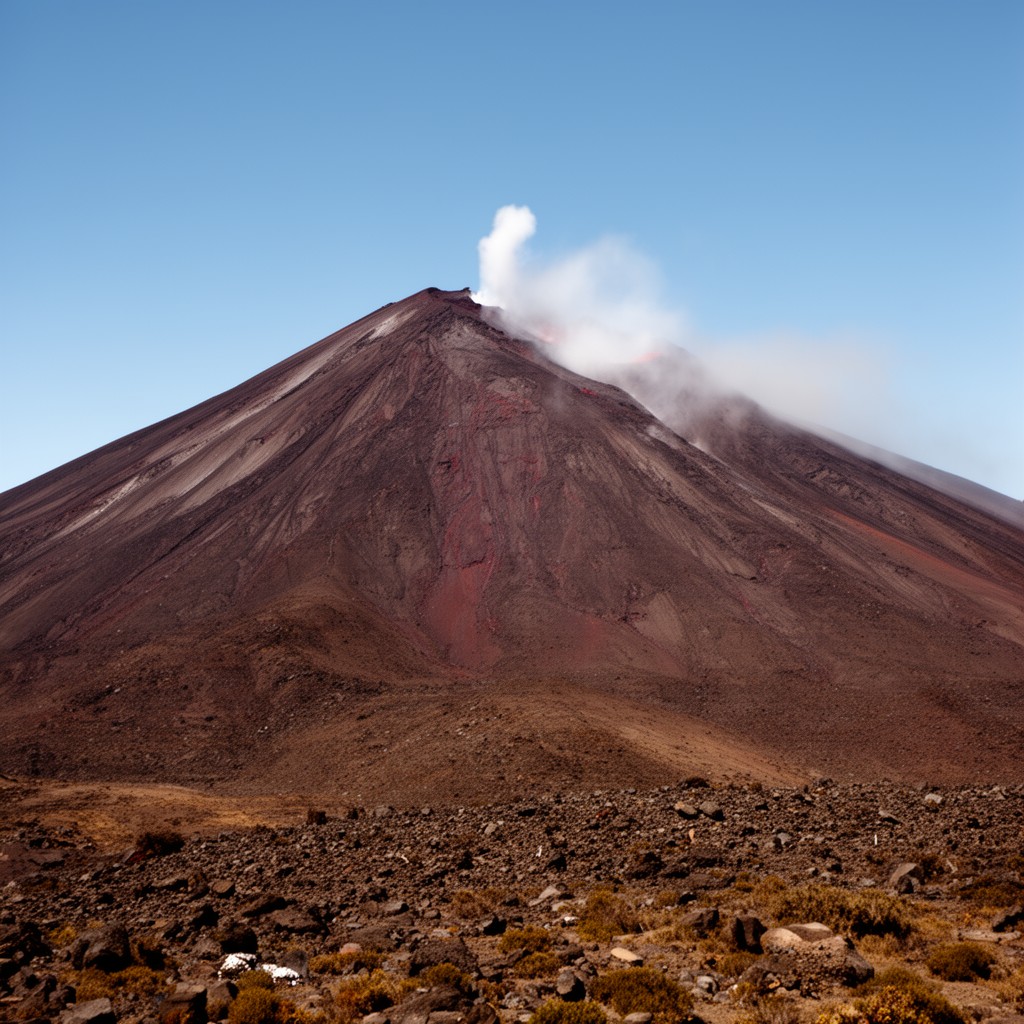 AI-generated illustration of Tupungatito volcano