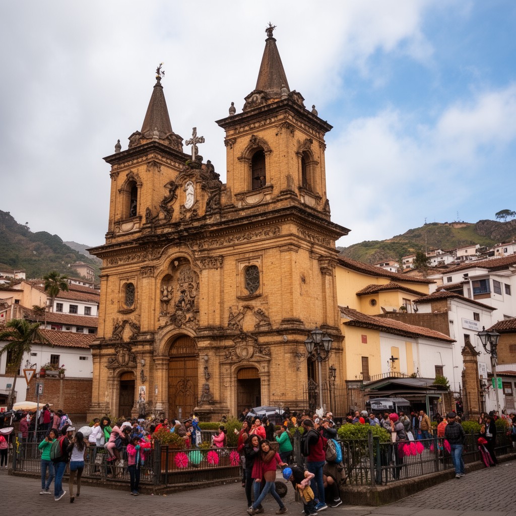 AI-generated illustration of Iglesia de La Candelaria