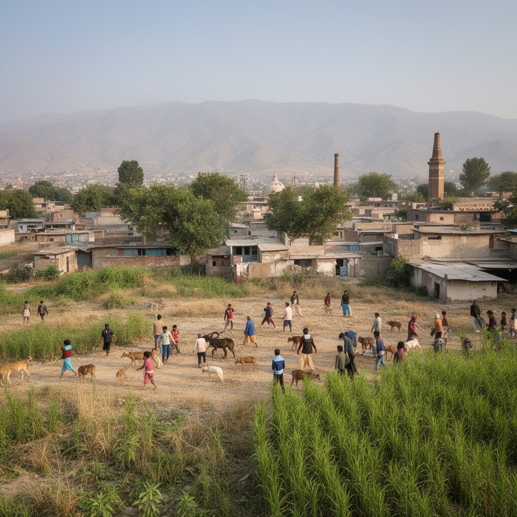 AI-generated illustration of Charsadda