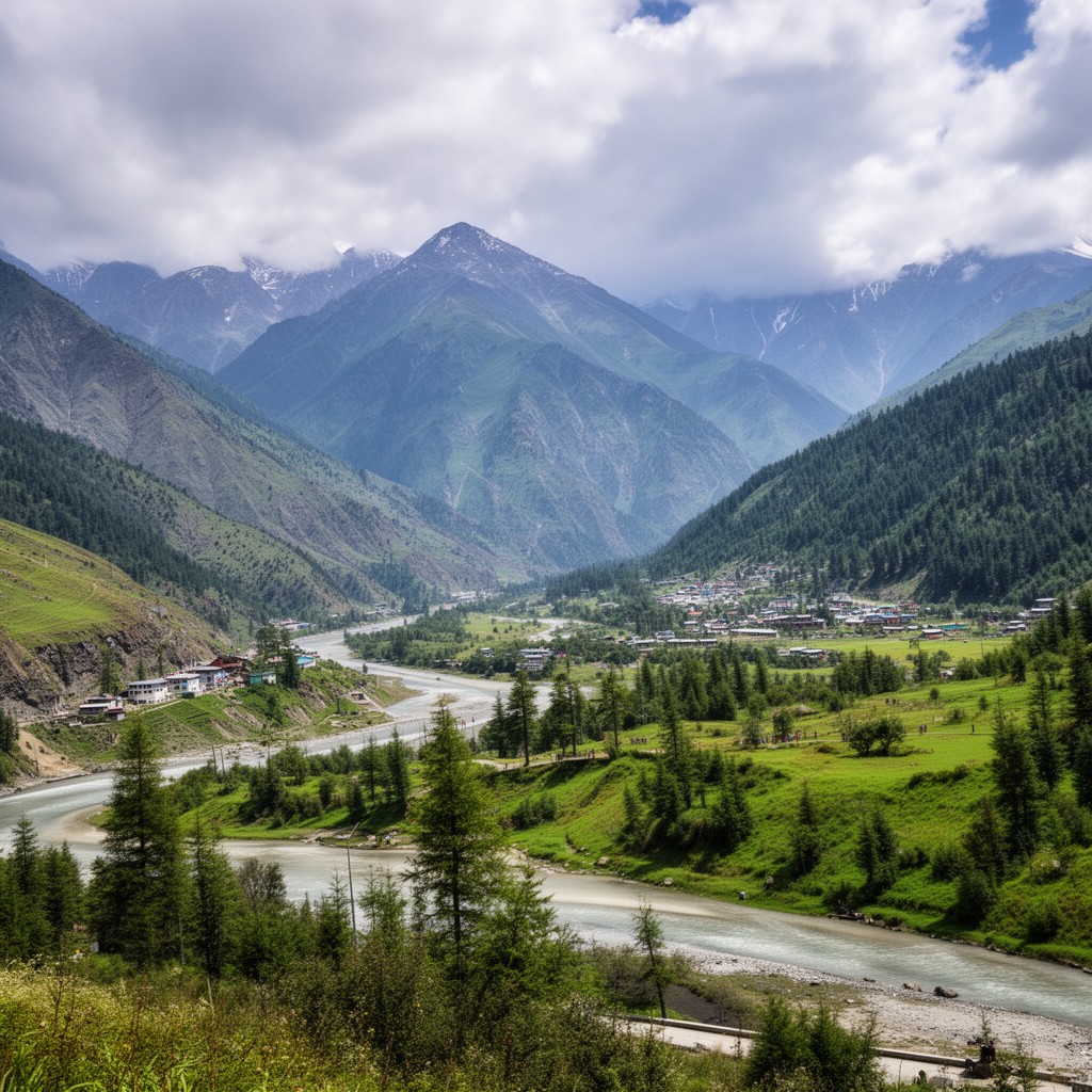 AI-generated illustration of Kaghan Valley