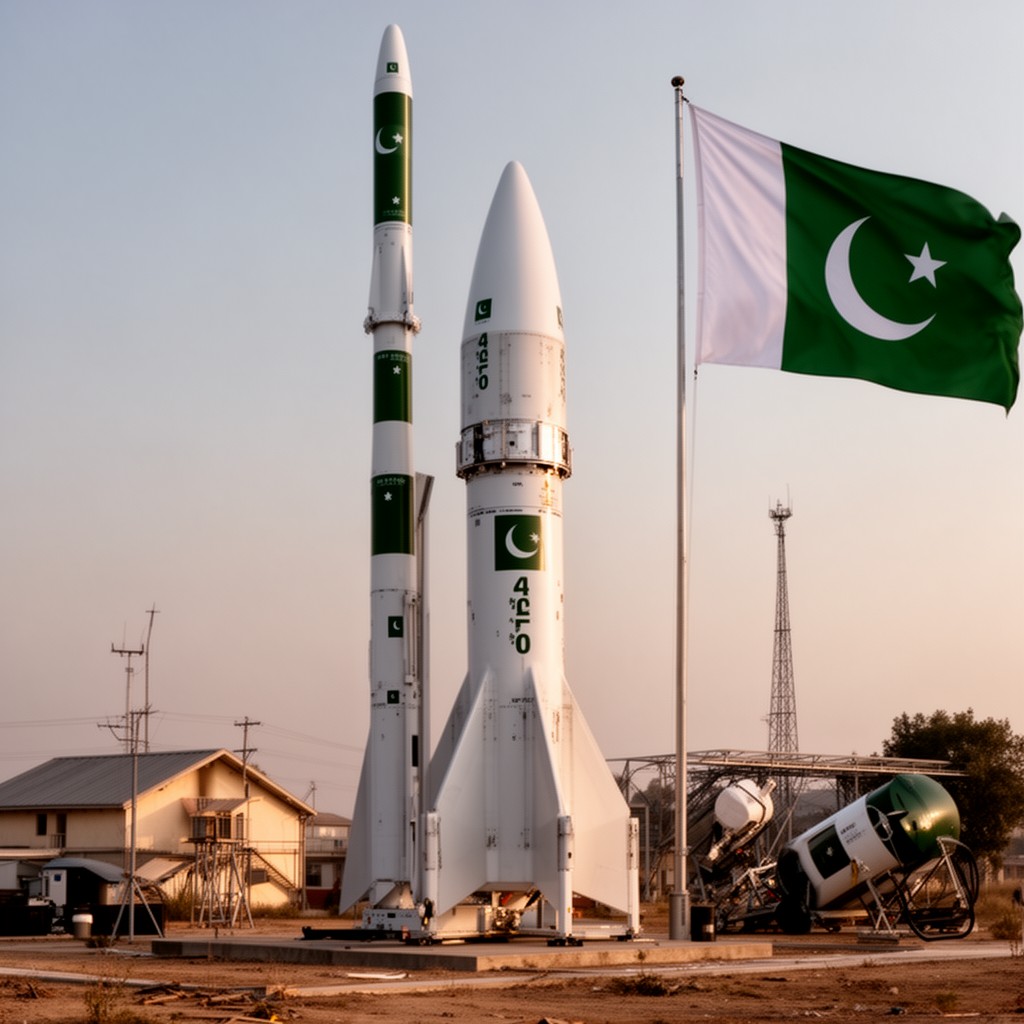AI-generated illustration of Pakistan nuclear weapons program