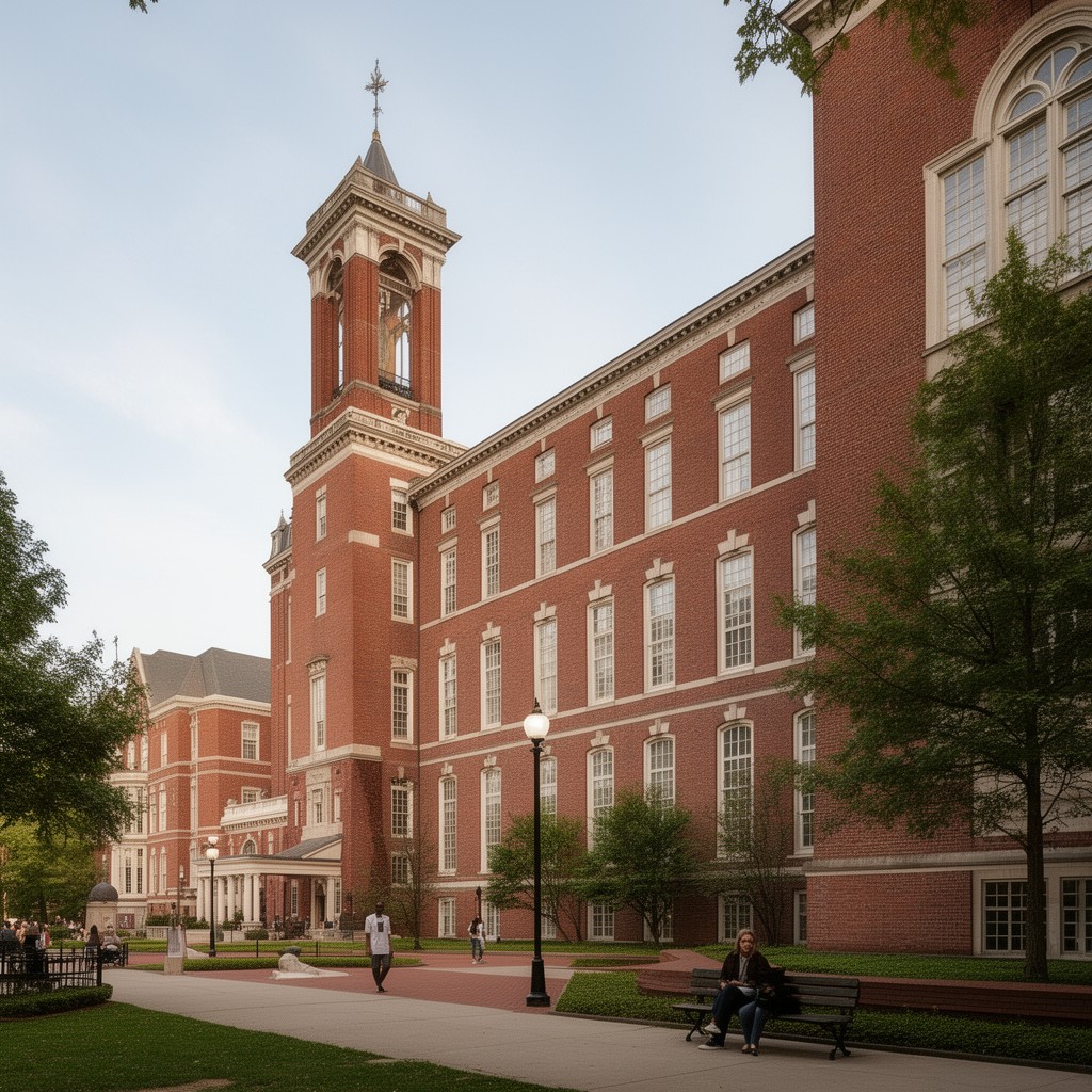AI-generated illustration of Harvard Divinity School