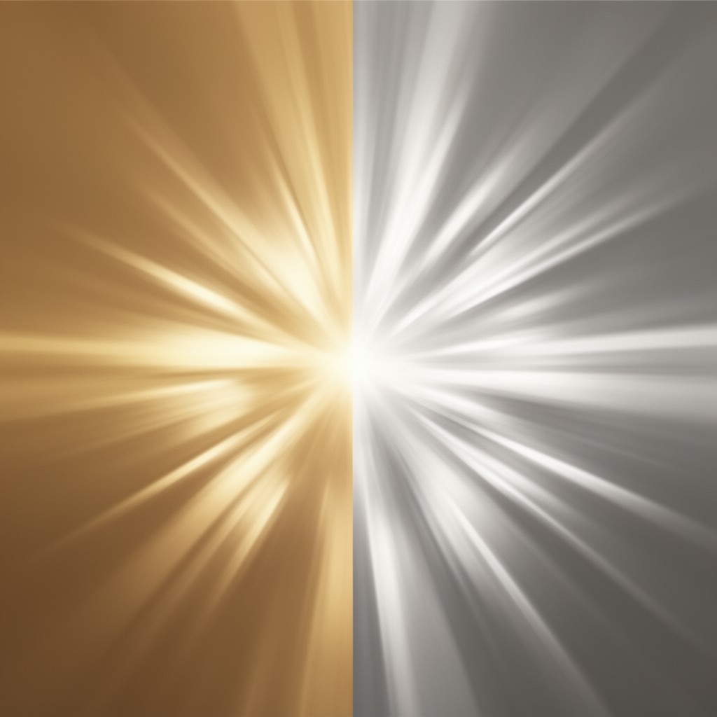 AI-generated illustration of Gold and Silver Rays