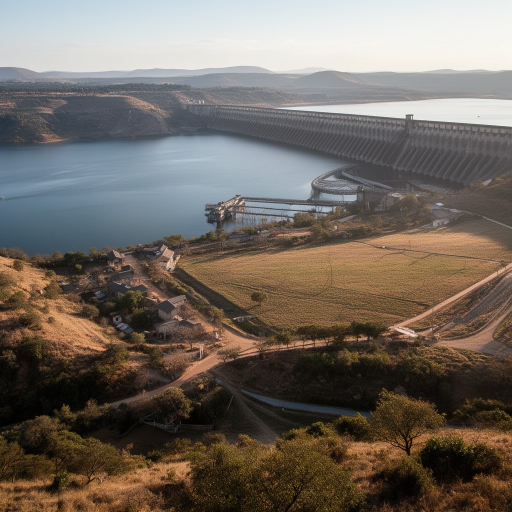 AI-generated illustration of Gariep Dam