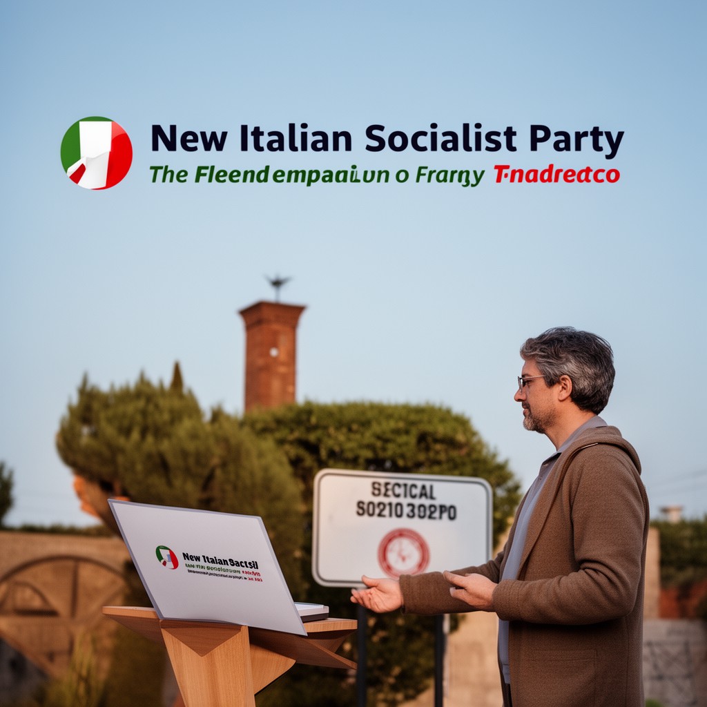 AI-generated illustration of New Italian Socialist Party
