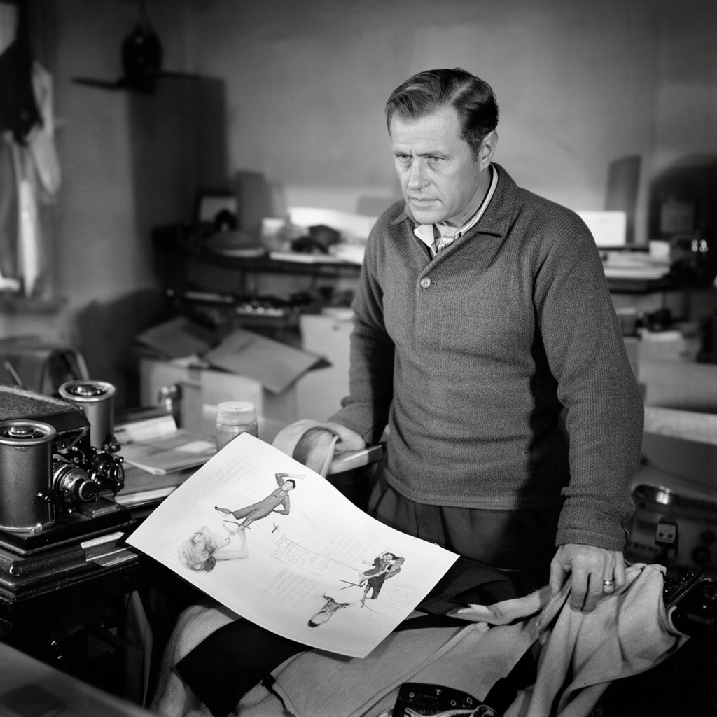 AI-generated illustration of Carl Mydans