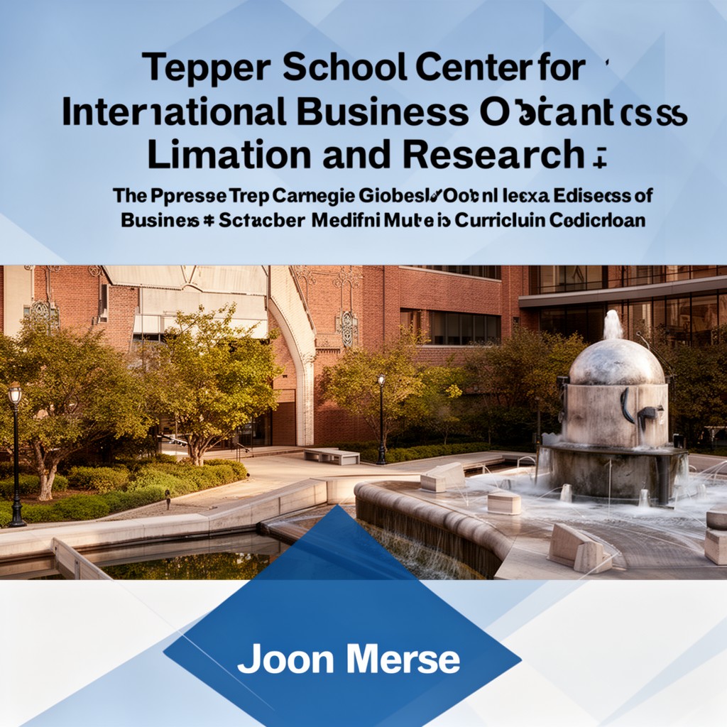 AI-generated illustration of Tepper School Center for International Business Education and Research