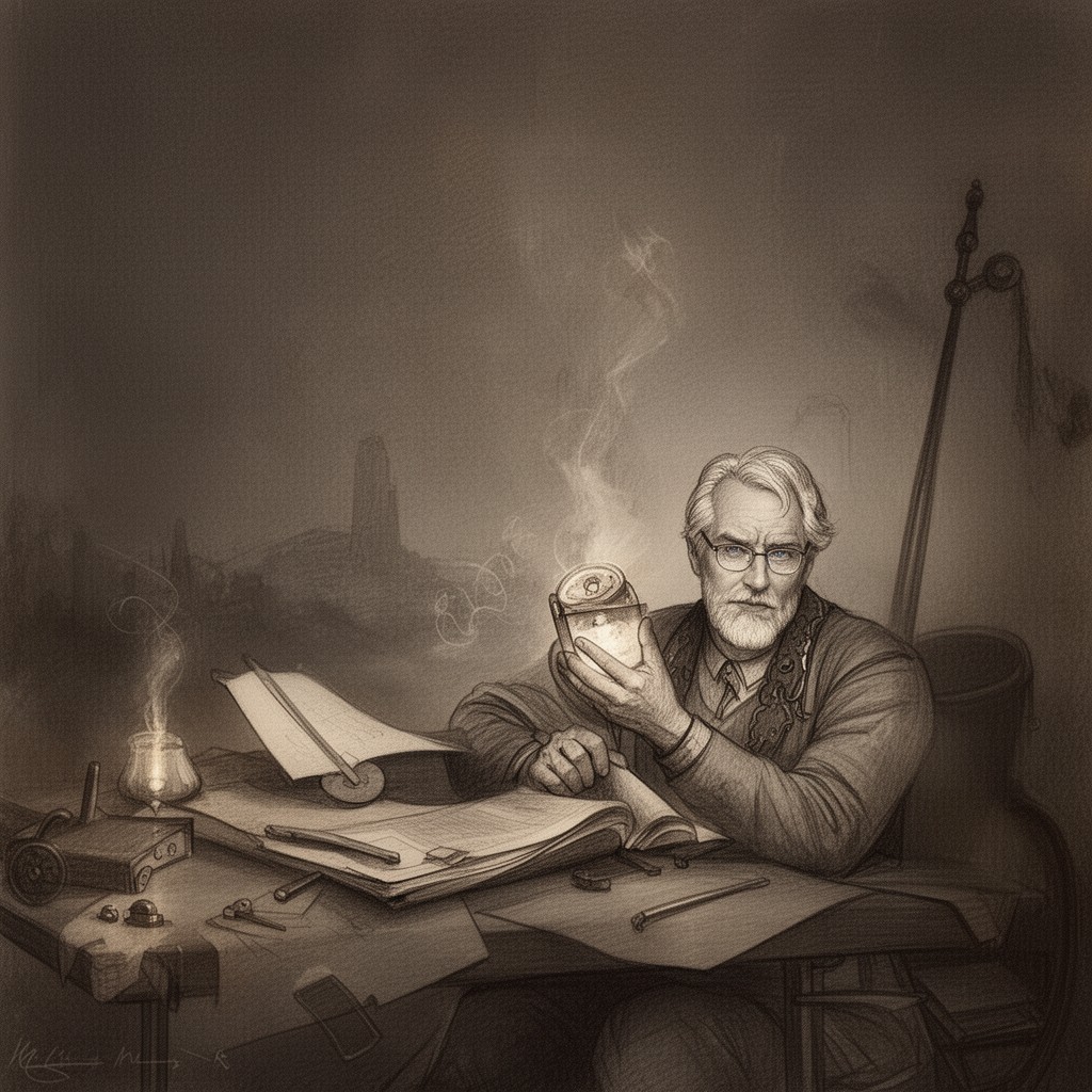 AI-generated illustration of William Nolan