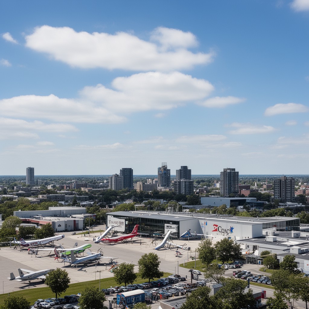 AI-generated illustration of Saint-Hubert, Quebec