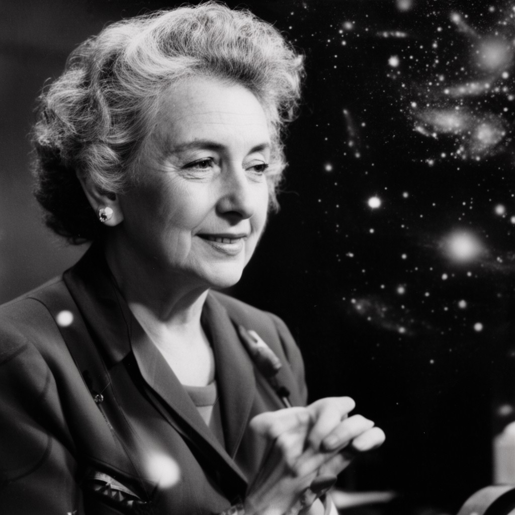 AI-generated illustration of Margaret Burbidge