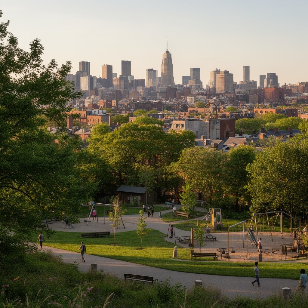 AI-generated illustration of Kevin W. Fitzgerald Park