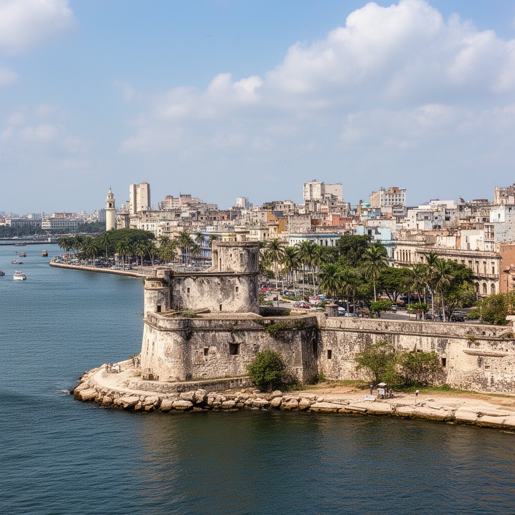 AI-generated illustration of Havana Bay