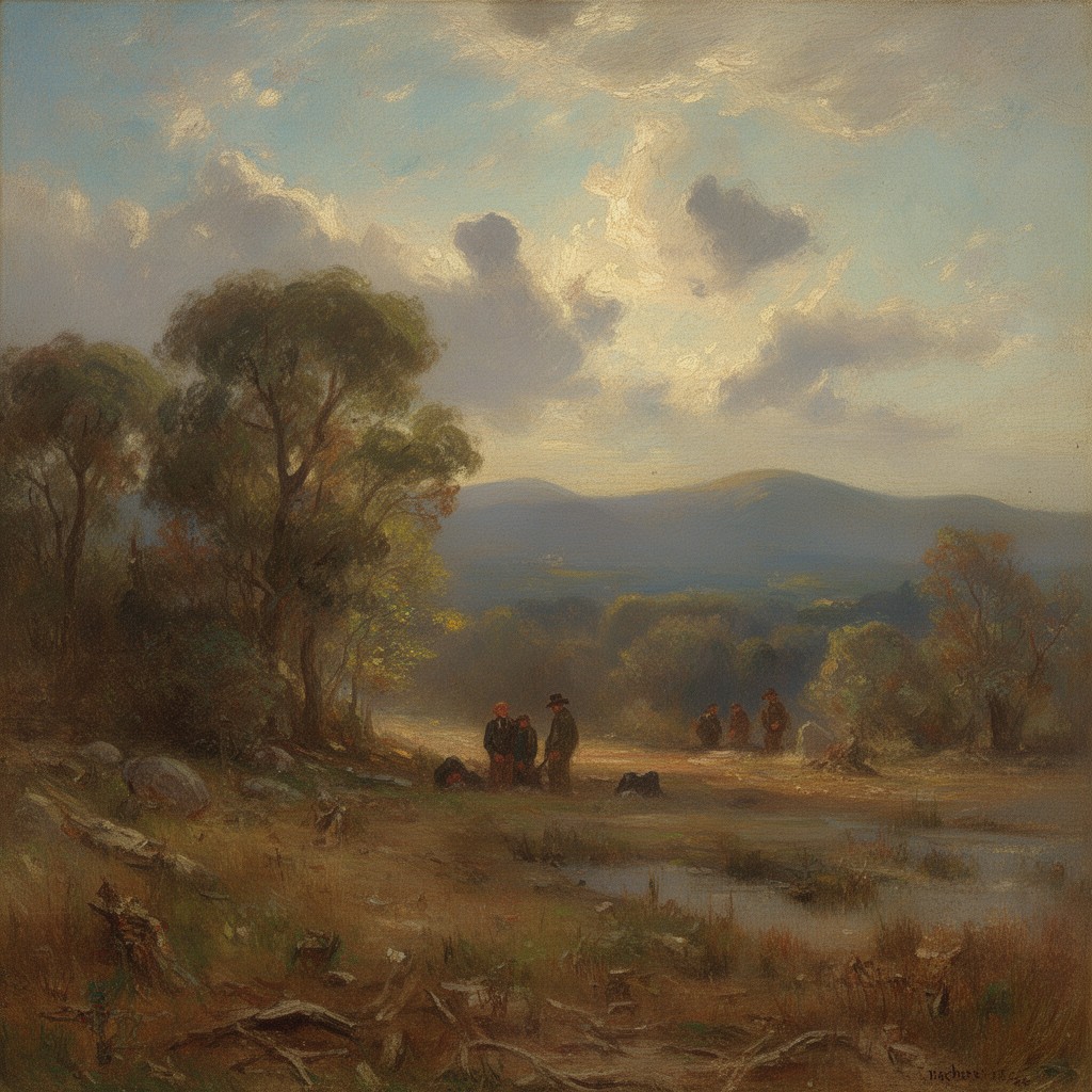 AI-generated illustration of George Inness