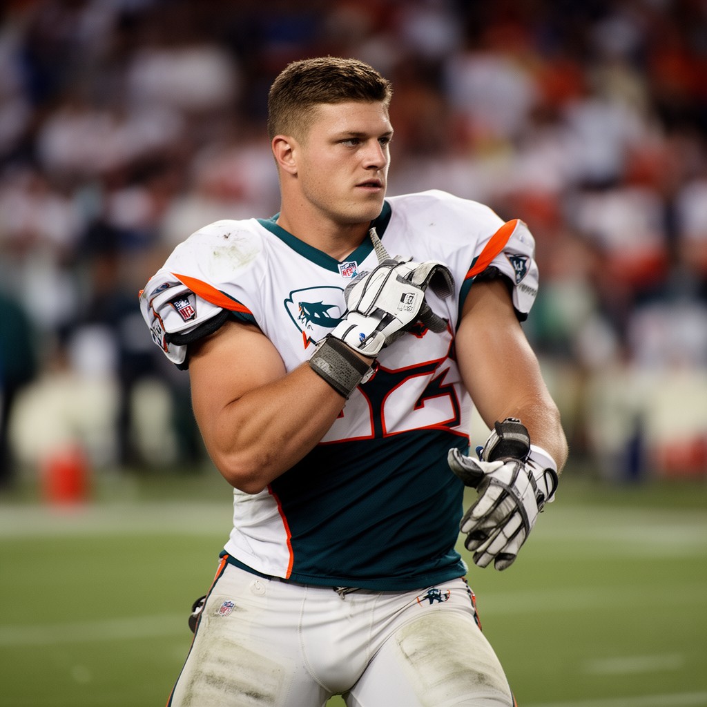 AI-generated illustration of Zach Thomas