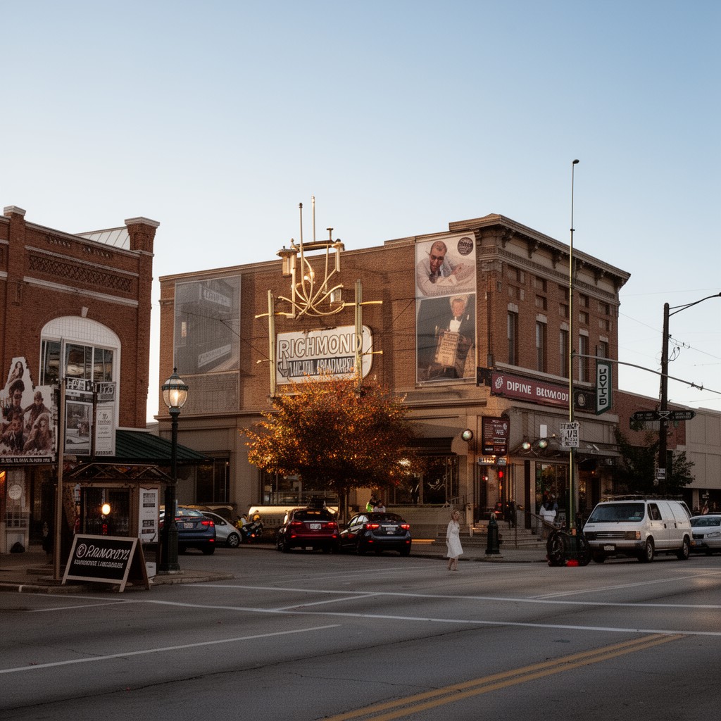 AI-generated illustration of Richmond, Indiana