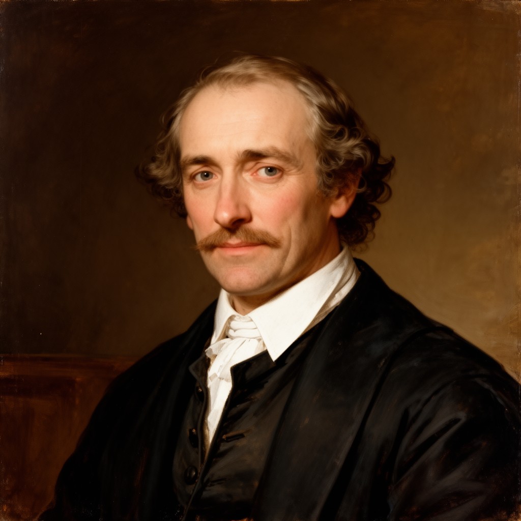 AI-generated illustration of Robert Harvard