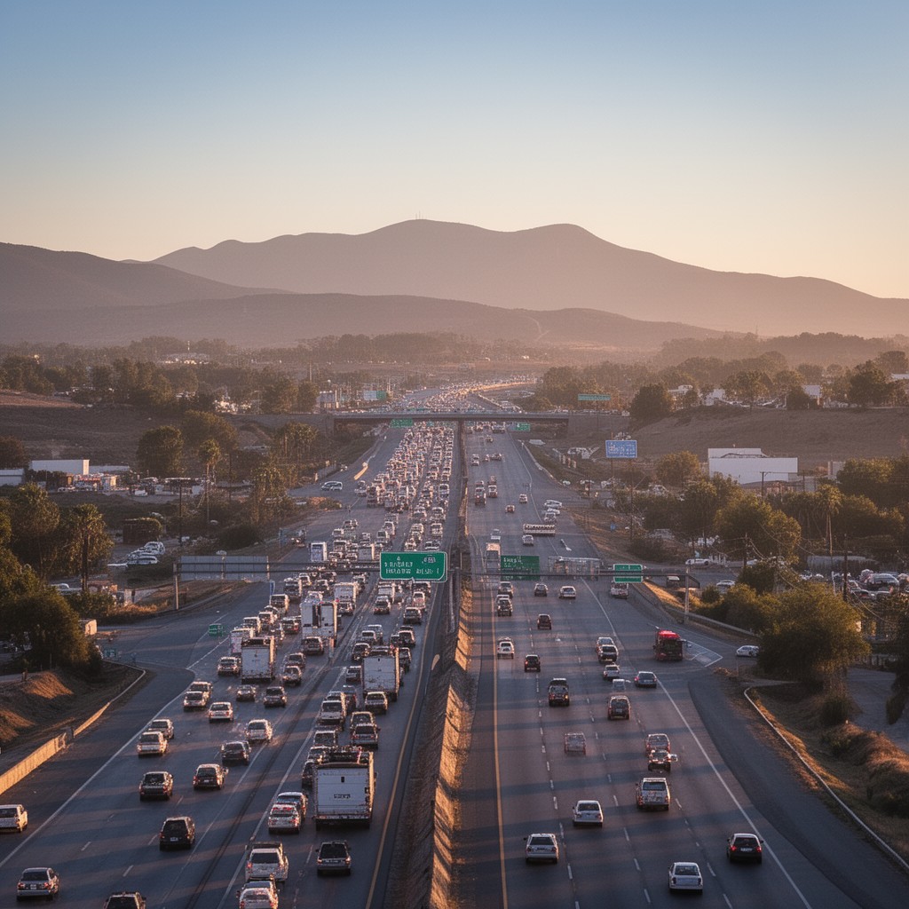AI-generated illustration of Interstate 40
