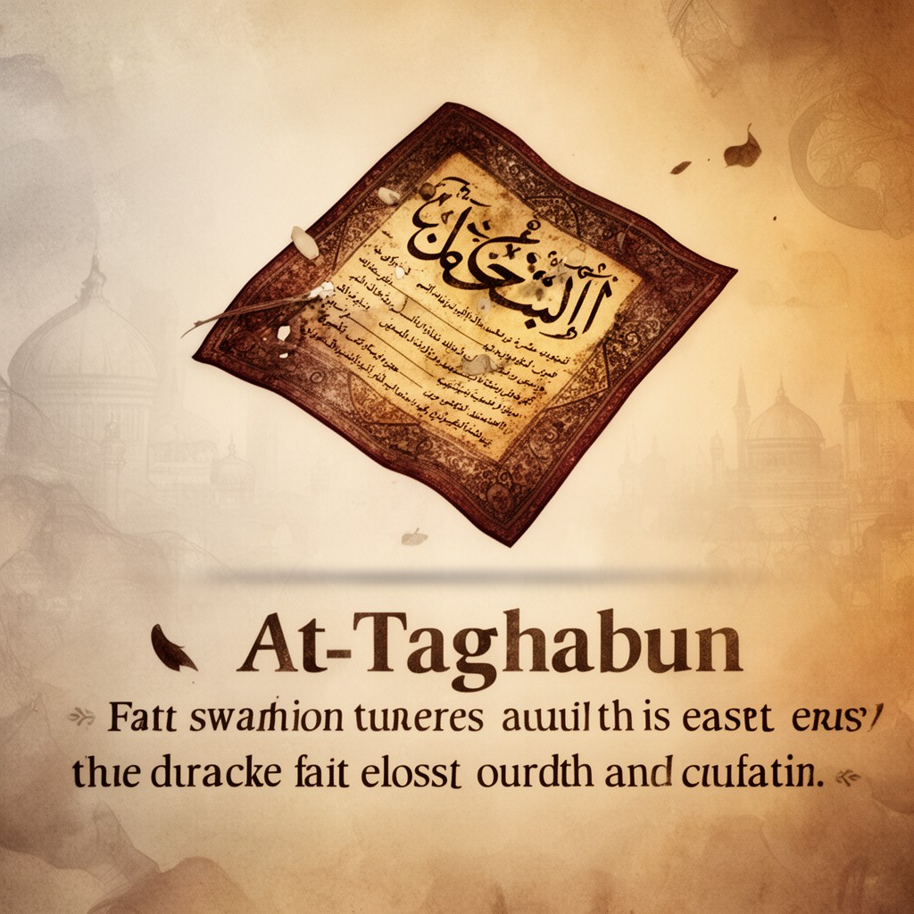 AI-generated illustration of Surah At-Taghabun