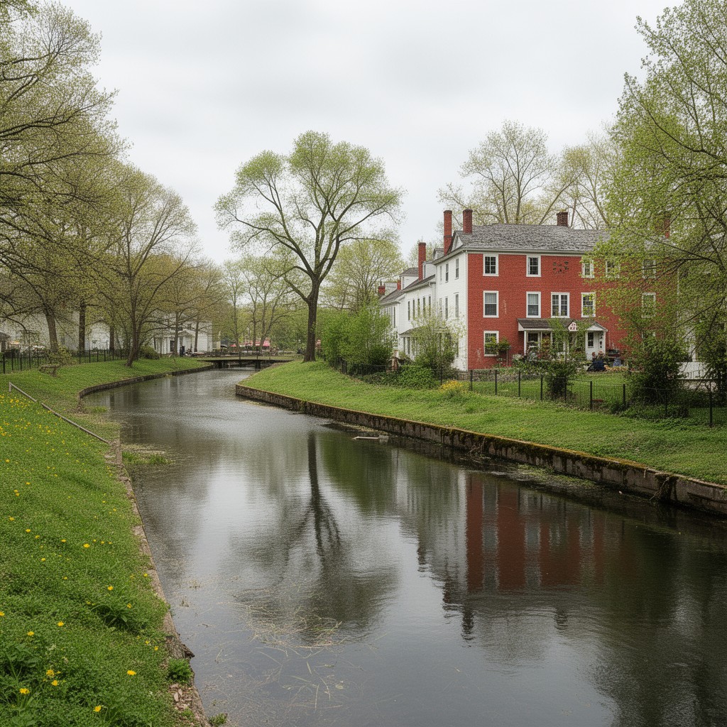 AI-generated illustration of Kingston, New Jersey