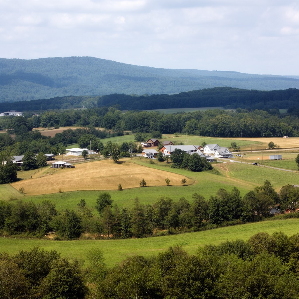 AI-generated illustration of Campbell County, Virginia