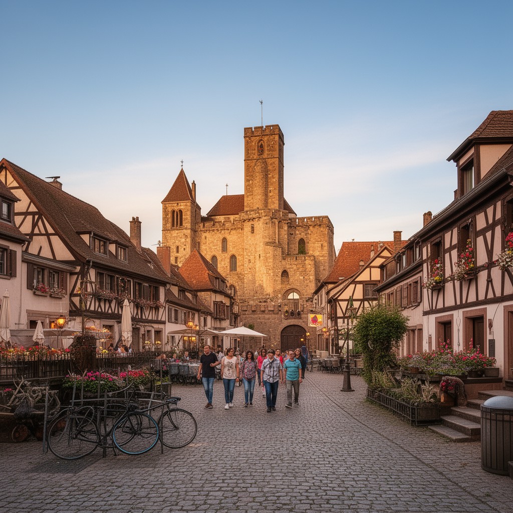 AI-generated illustration of Haguenau