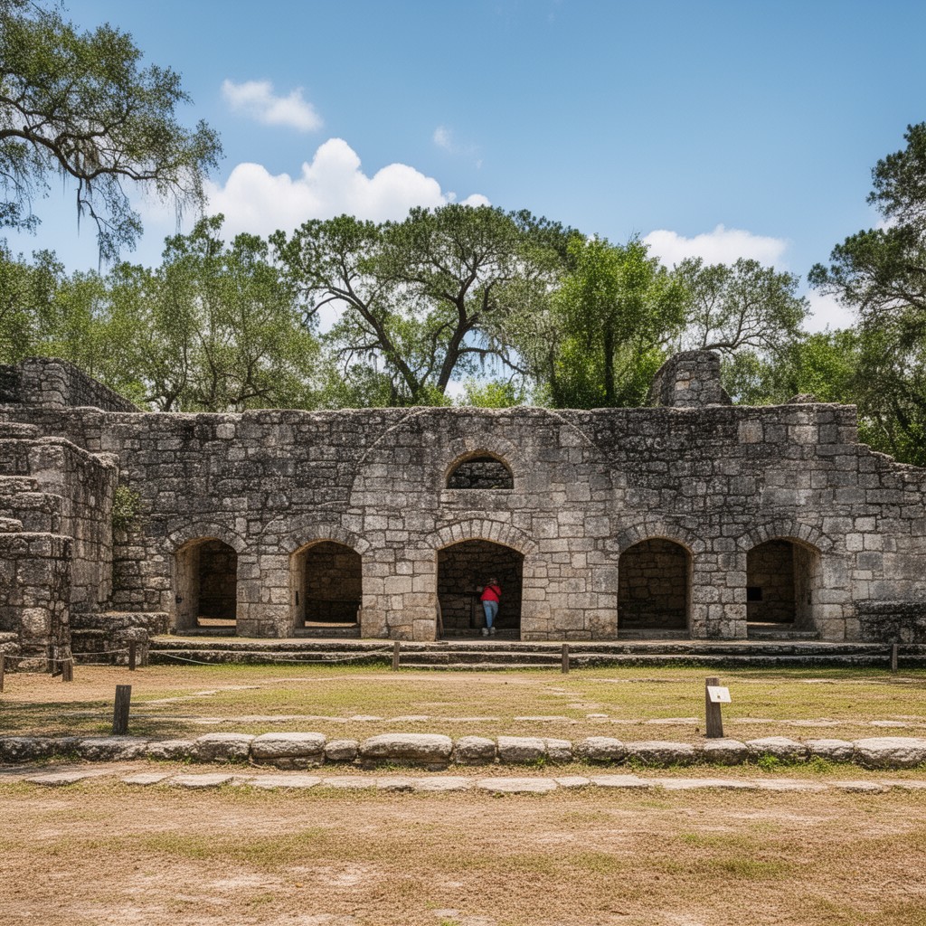 AI-generated illustration of Mission San Luis de Apalachee