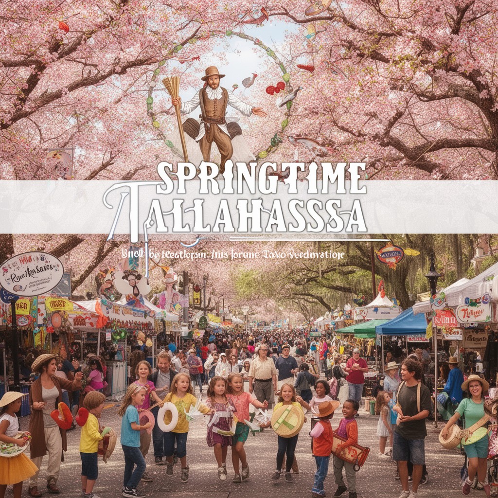 AI-generated illustration of Springtime Tallahassee