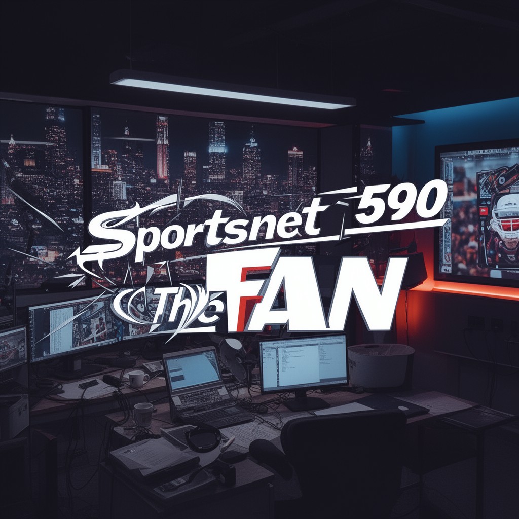AI-generated illustration of Sportsnet 590 The FAN