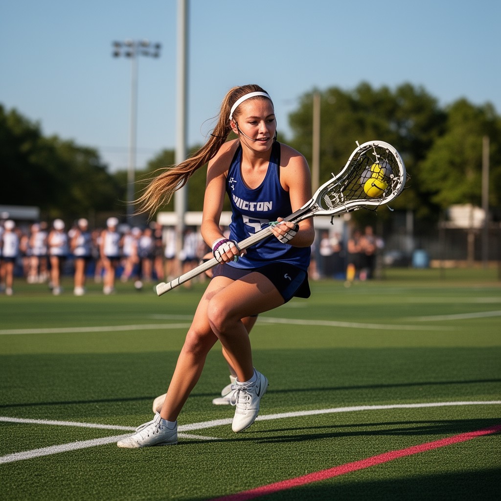 AI-generated illustration of NCAA Division I women's lacrosse
