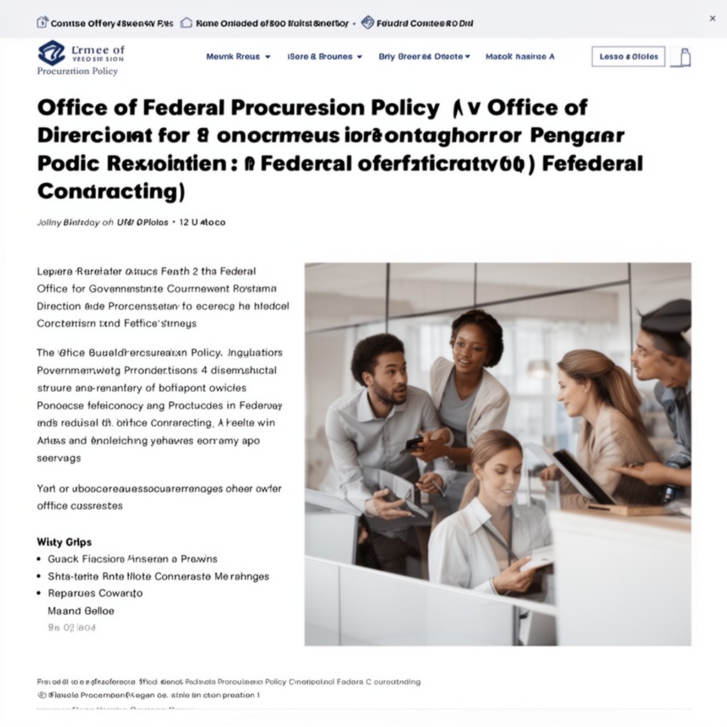 AI-generated illustration of Office of Federal Procurement Policy
