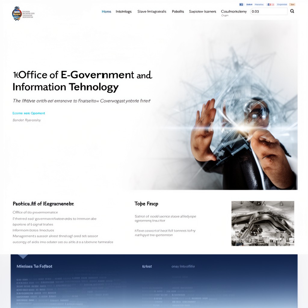 AI-generated illustration of Office of E-Government and Information Technology