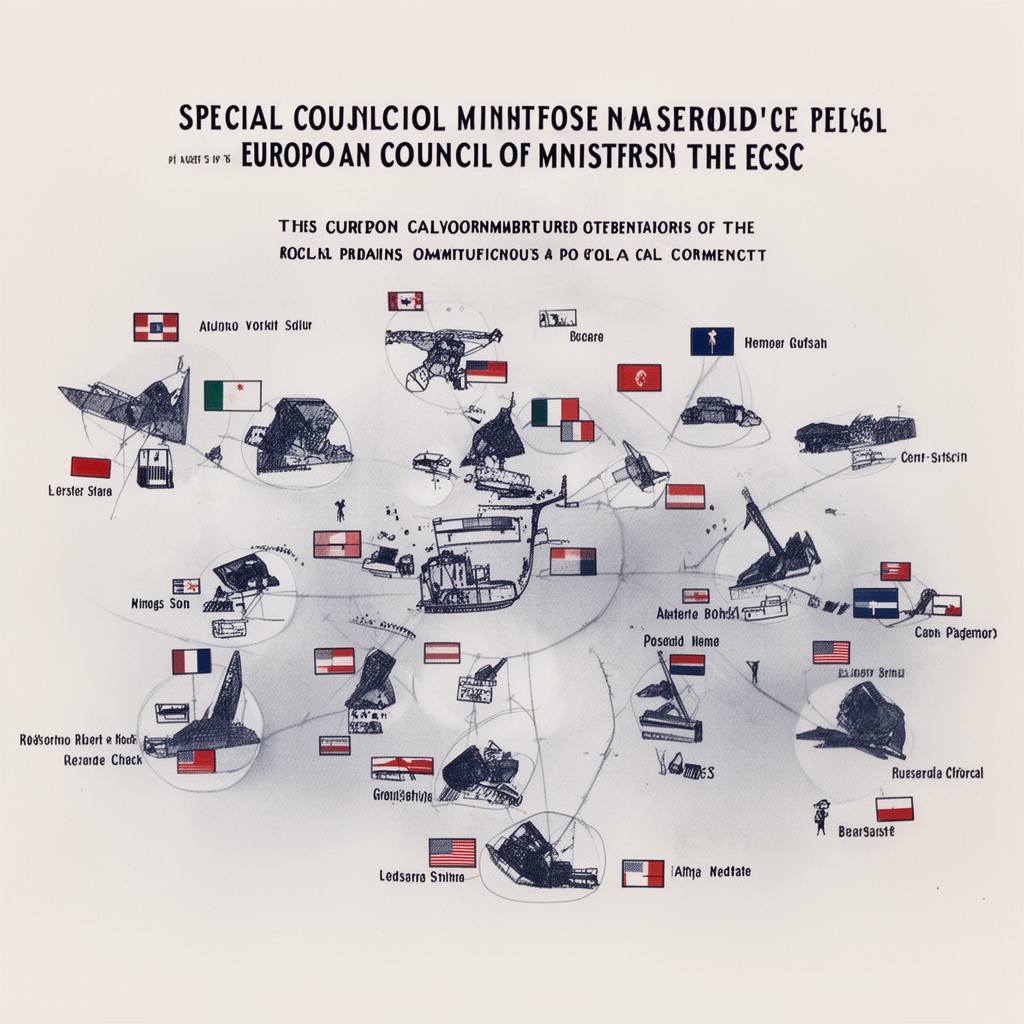 AI-generated illustration of Special Council of Ministers of the ECSC