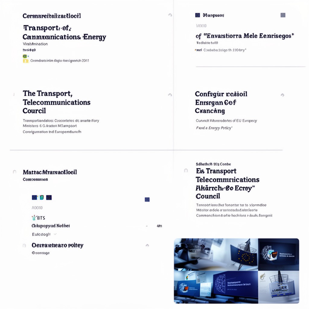 AI-generated illustration of Transport, Telecommunications and Energy Council