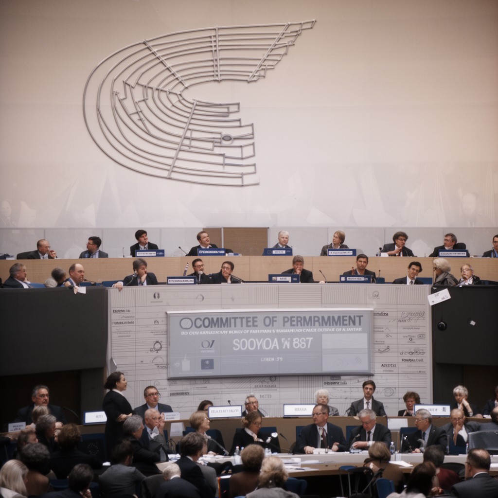AI-generated illustration of Committee of Permanent Representatives