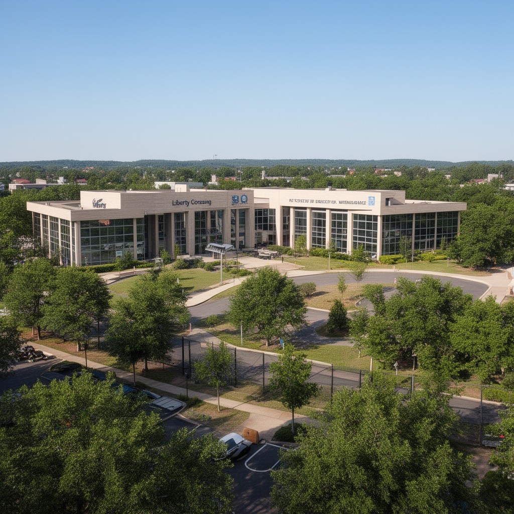 AI-generated illustration of Liberty Crossing, McLean, Virginia
