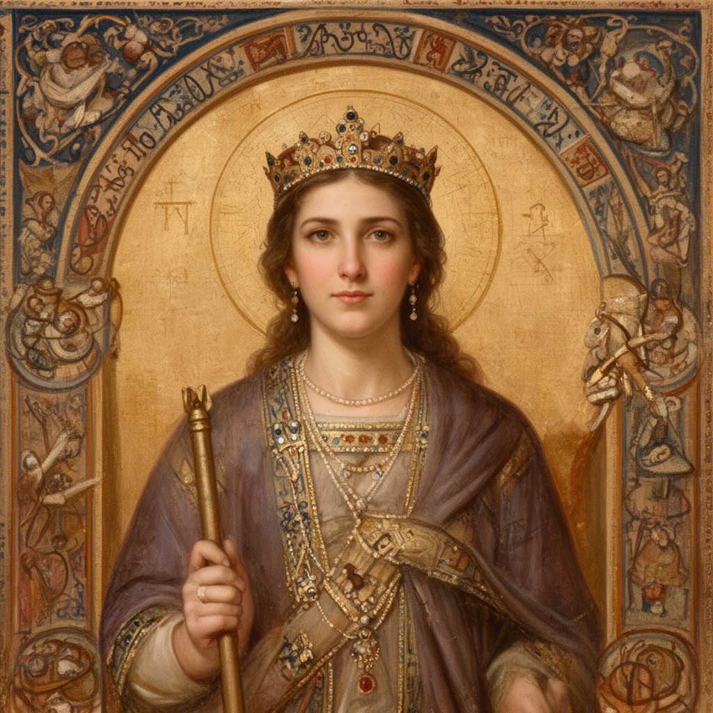 AI-generated illustration of Empress Pulcheria