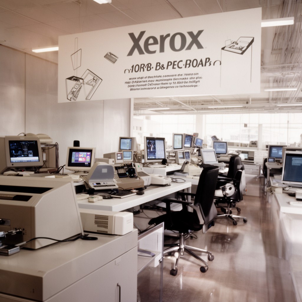 AI-generated illustration of Xerox PARC