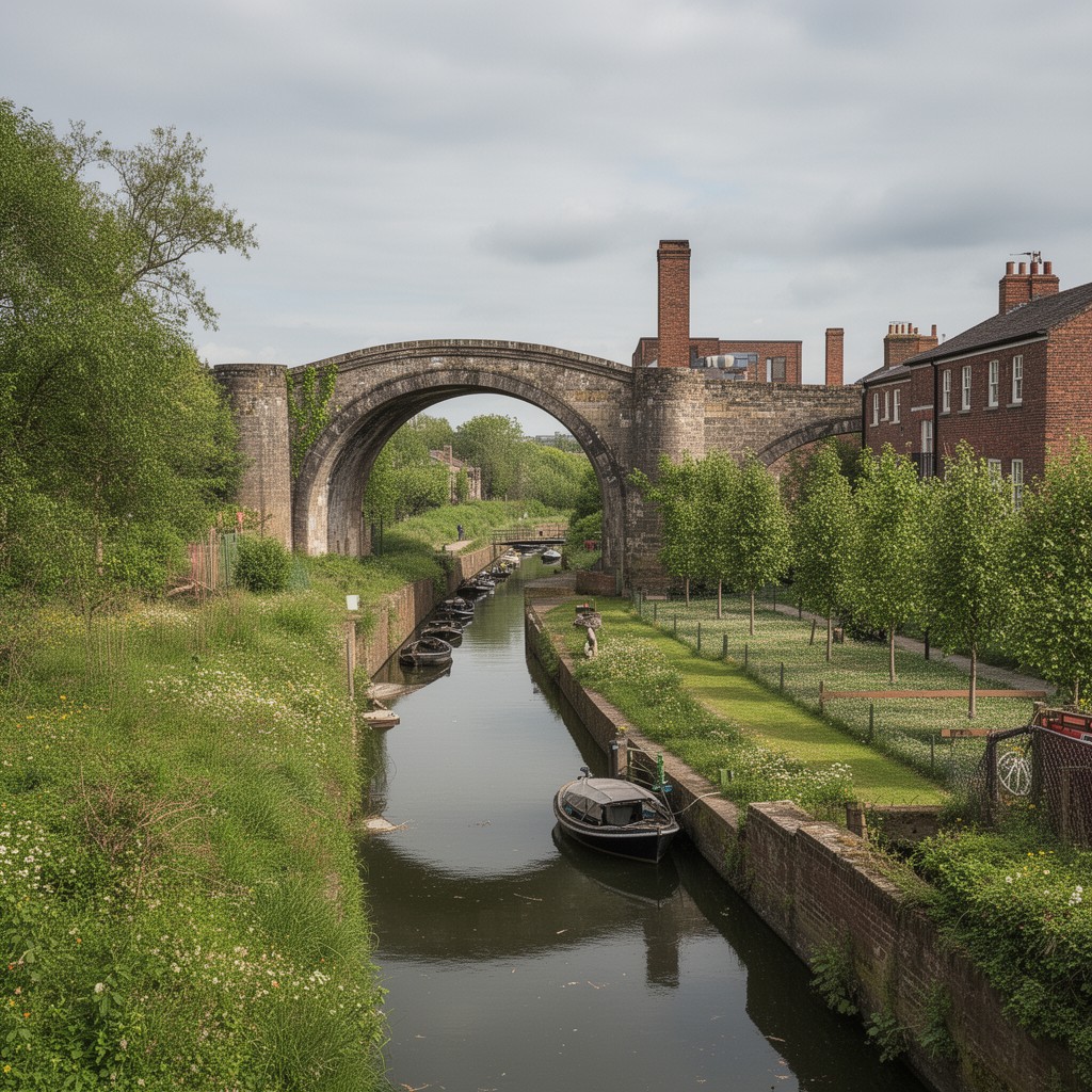 AI-generated illustration of Bridgewater Canal