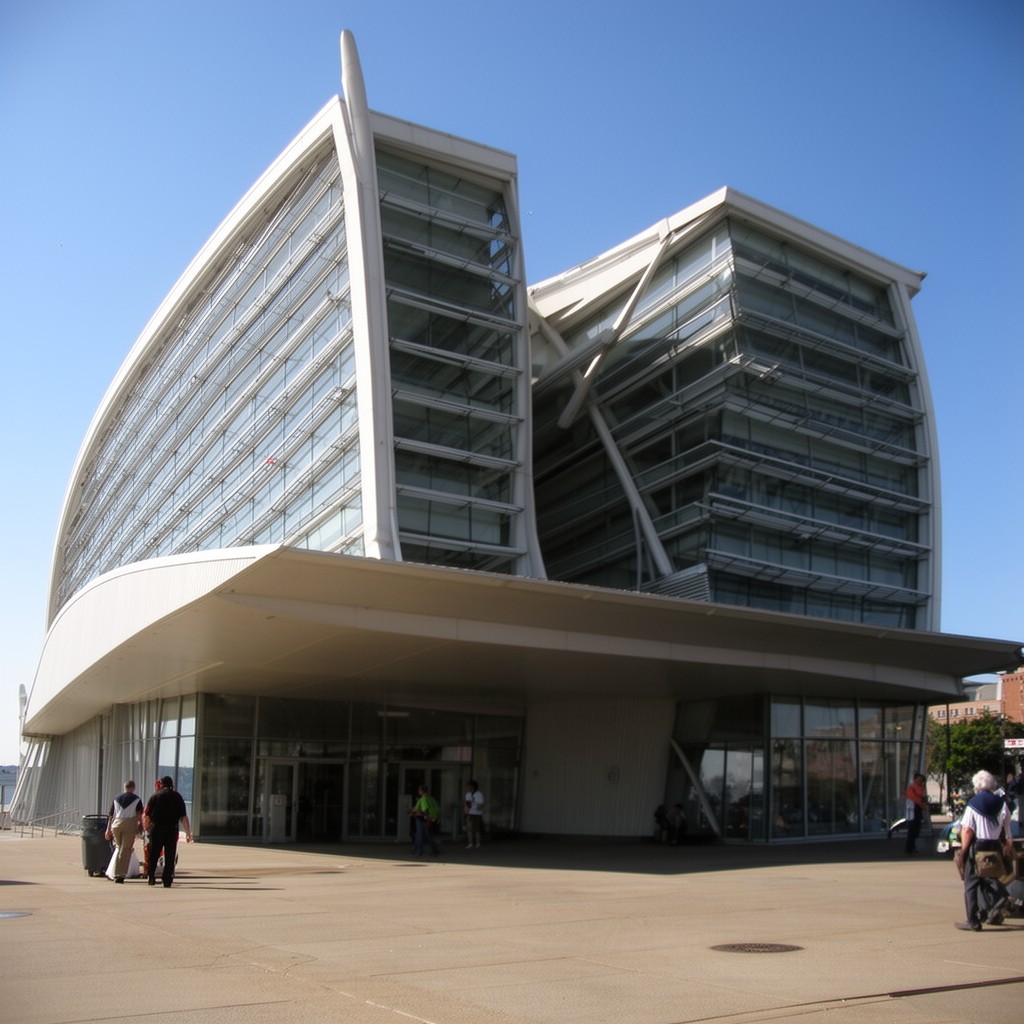 AI-generated illustration of Milwaukee Art Museum