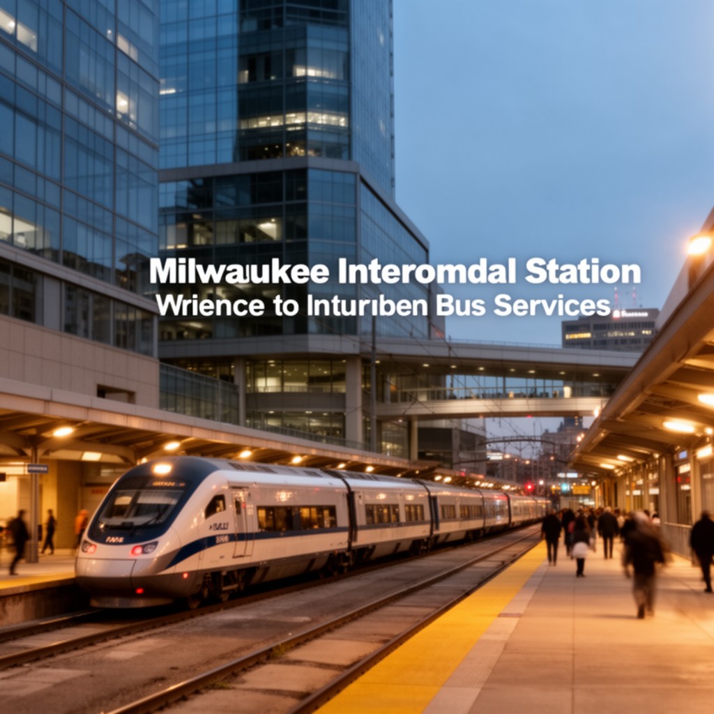 AI-generated illustration of Milwaukee Intermodal Station