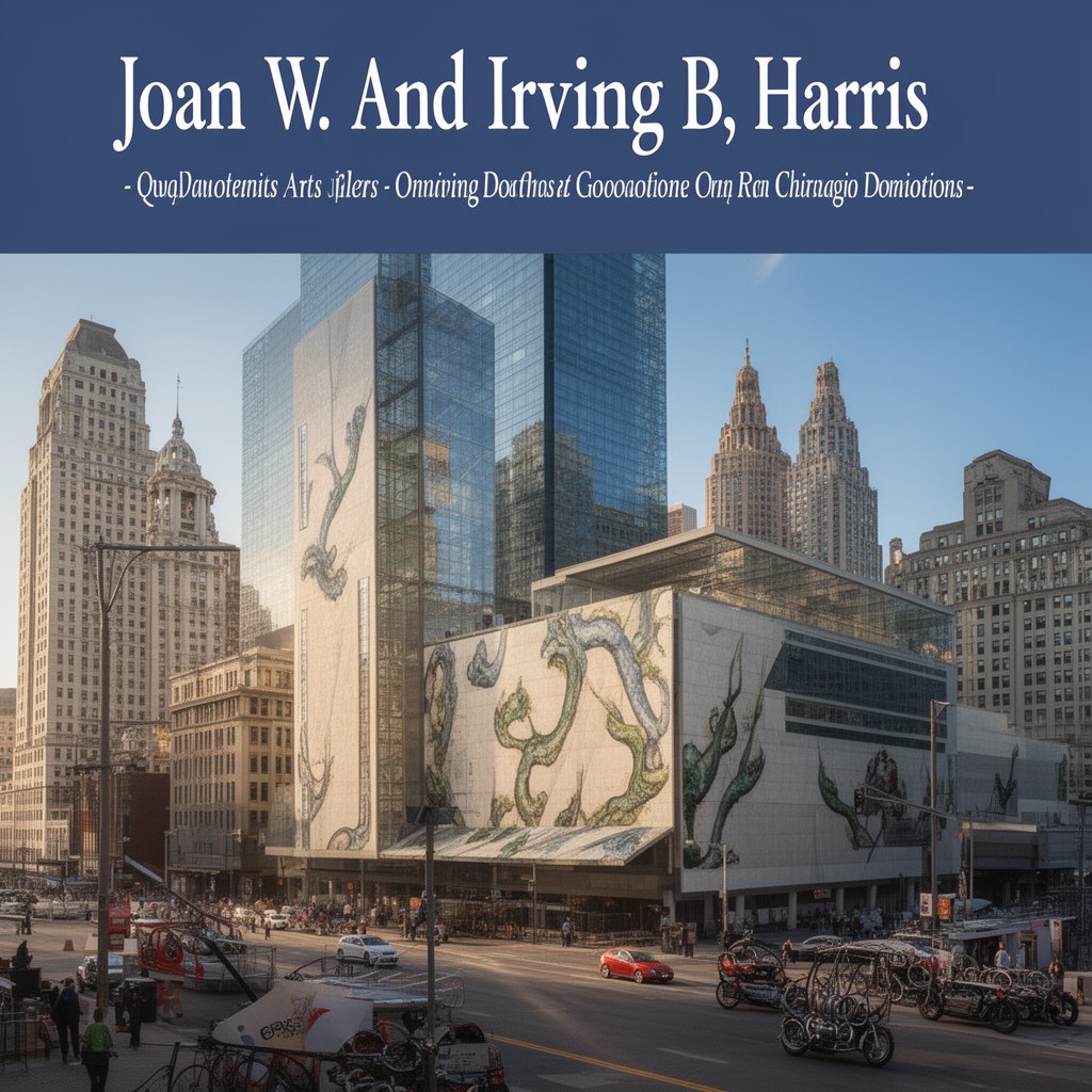 AI-generated illustration of Joan W. and Irving B. Harris