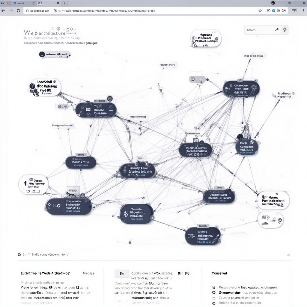 AI-generated illustration of Web architecture