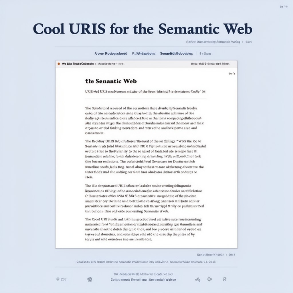 AI-generated illustration of Cool URIs for the Semantic Web