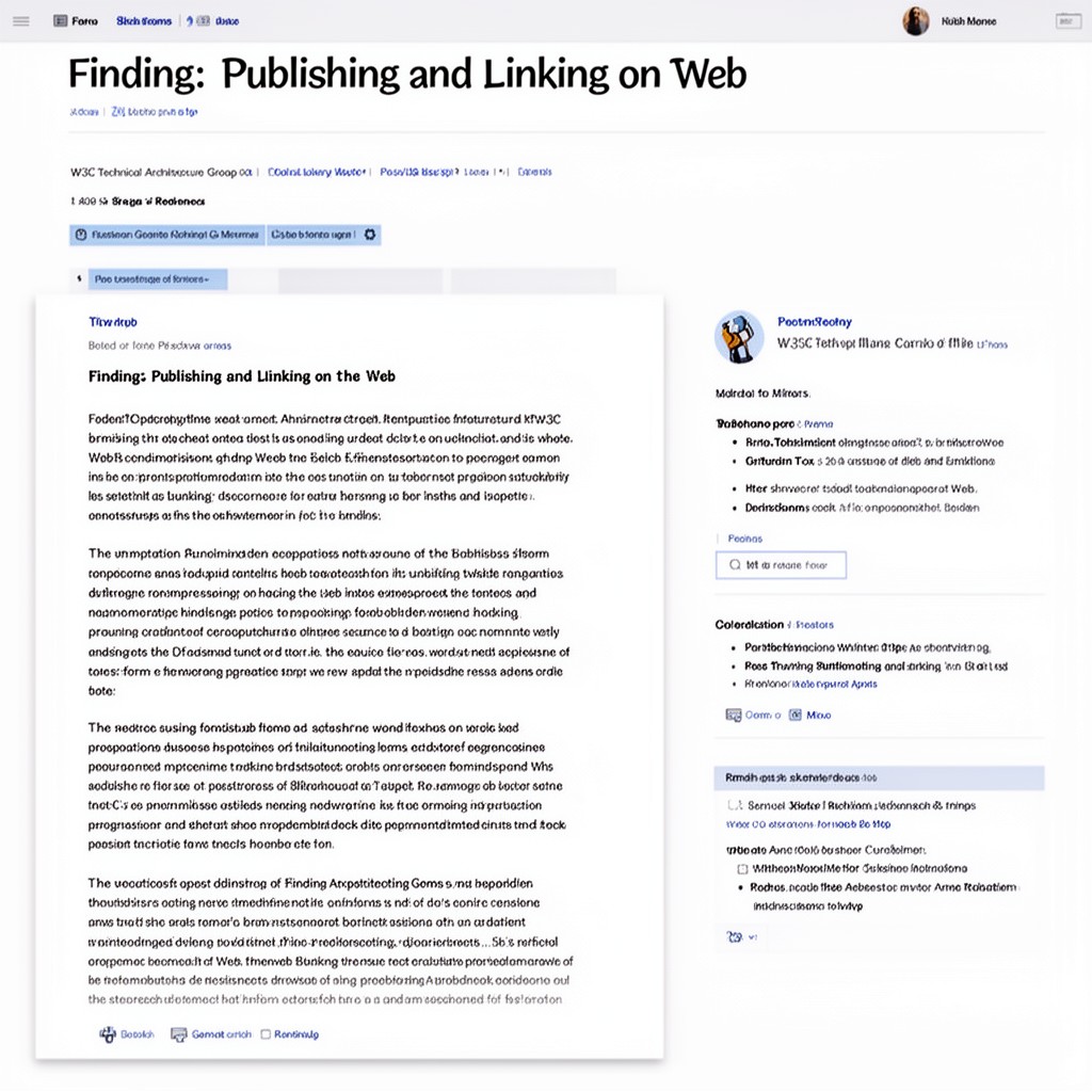 AI-generated illustration of Finding: Publishing and Linking on the Web