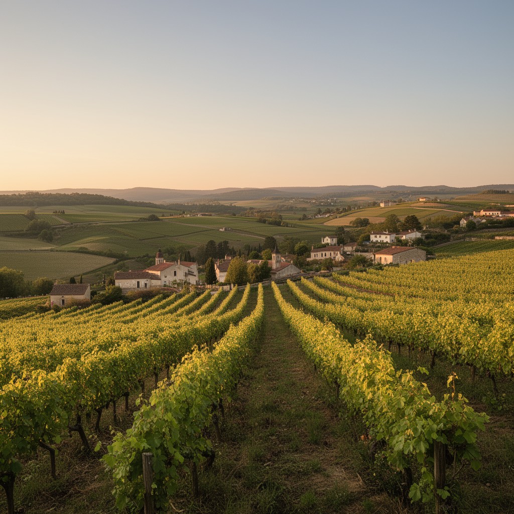 AI-generated illustration of Chassagne-Montrachet