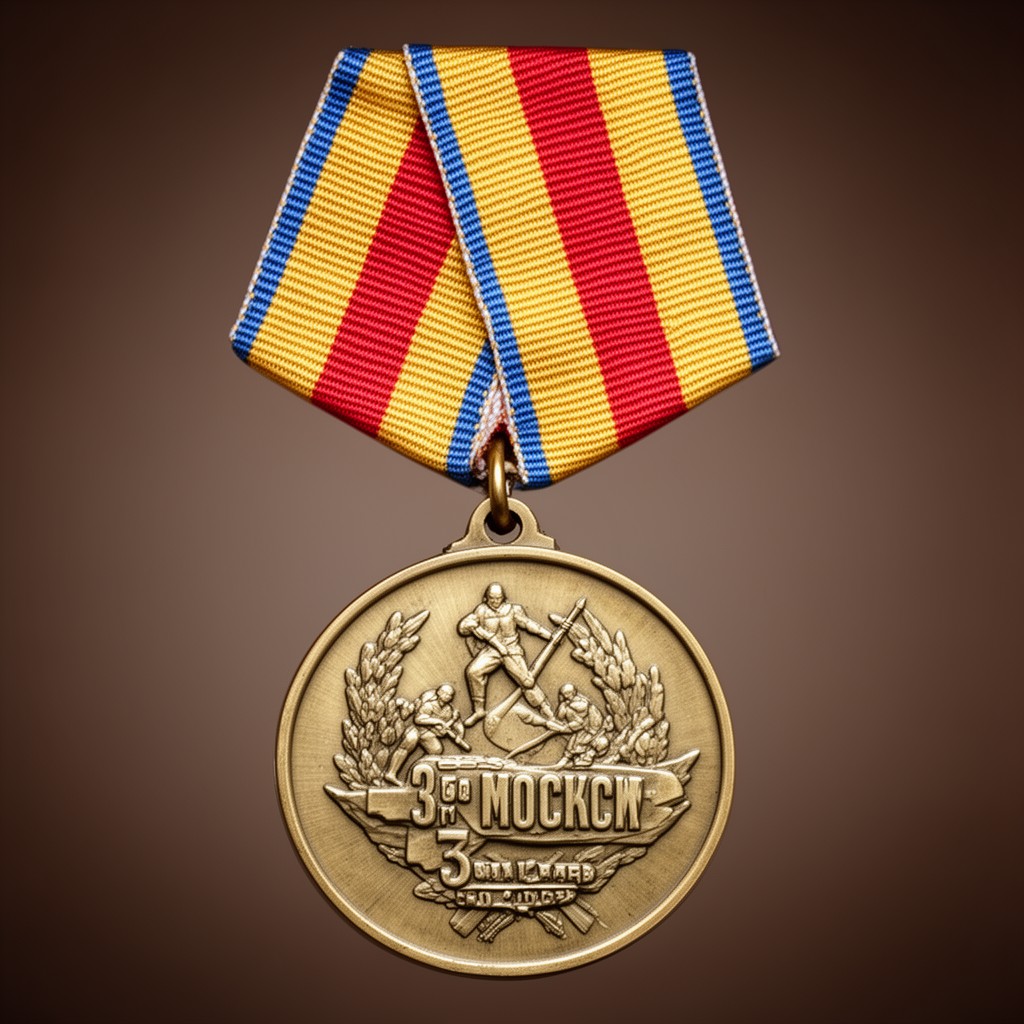 AI-generated illustration of Medal for the Defence of Moscow