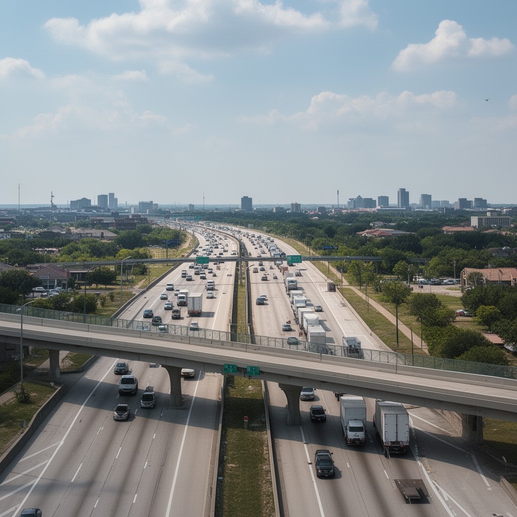 AI-generated illustration of Chisholm Trail Parkway