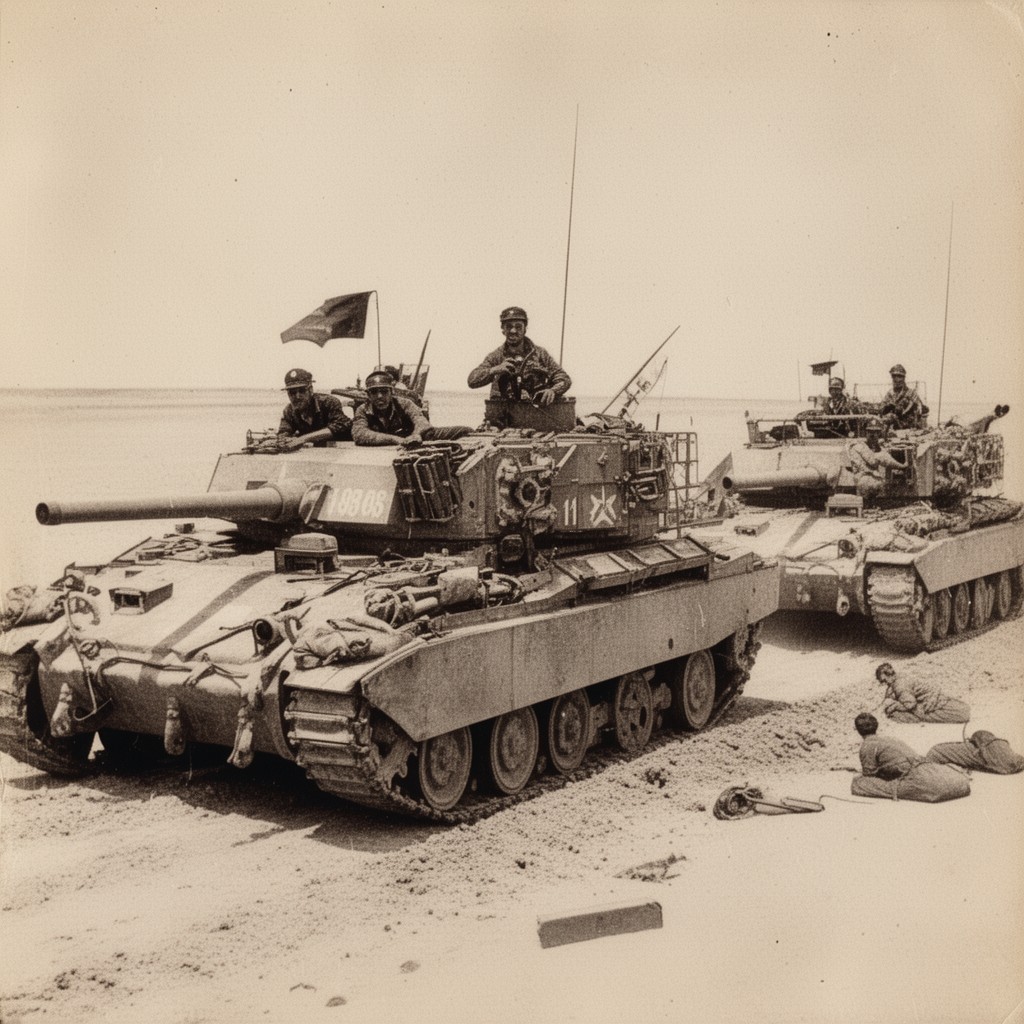 AI-generated illustration of German-Italian Panzer Army